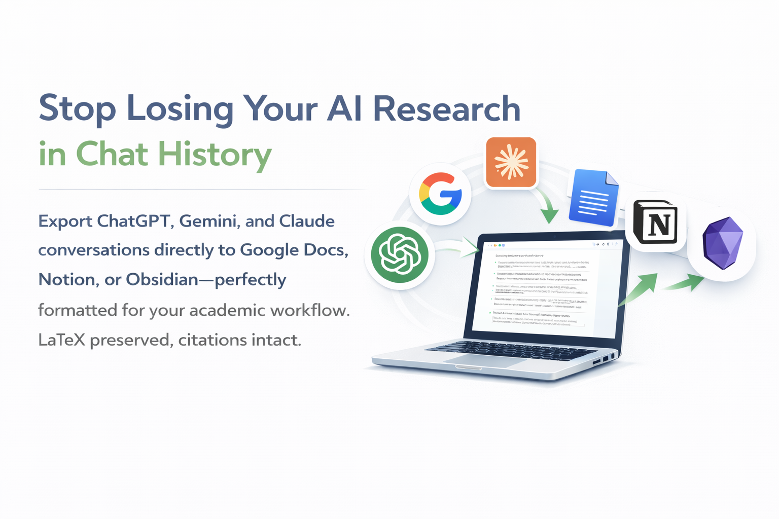 Pactify Academic Research Demo - AI conversations to academic workflow tools